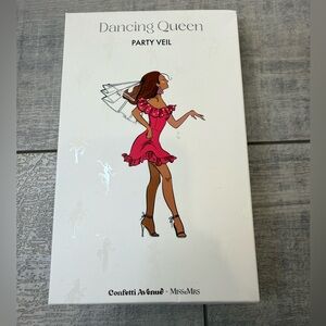 Bachelorette Party Veil Ms. to Mrs. Dancing Queen Party Veil New In Box